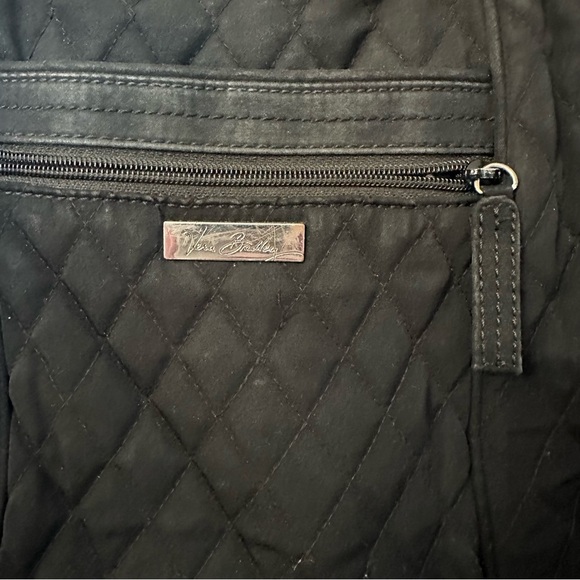 Vera Bradley Women’s Black Crossbody with Pocket and Cheetah Print Lining GUC - Picture 3 of 12